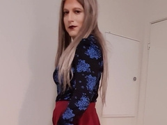 Spectacular Sissy Tugging it