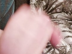 Uncut cock cumming