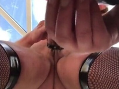 Crossdresser Bobbi's Oral pleasure at Work