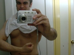 Tubby yet muscular dude showing his hot body