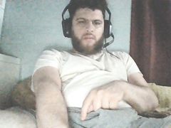 Boy Bear Cub plays with his cock