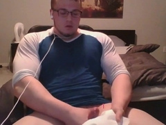 Muscle Nerd Jerk Off & Cum 4