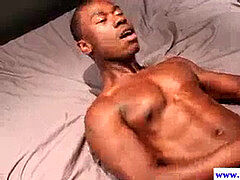 inexperienced dark-hued jock boinking tight butt in high def