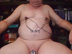 Slave nipples under Power: extreme Teasing