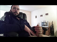 Long Bearded Man With Huge Olive Cock Cumming and Lasting Like He Was 18