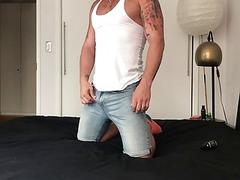 Michael Lucas and Riley Mitchell fuck for their fans in an intimate setting