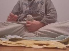 Intense pee hold scene