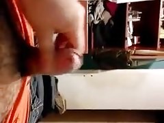 Friend jerking in bedroom
