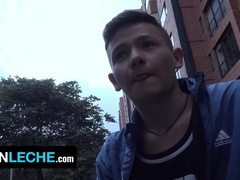 Mexican Leche - Latino Camera guy Offers Stranger A Pleasant Way To Earn Some Dollars