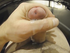 wanking uncut cumshot watching porn