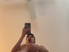 POINT OF VIEW Jock Wank off and Monstrous Cum-Shot