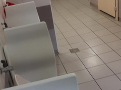 Jerk at public rest room