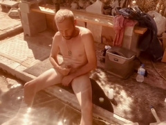 Steaming desert wanking off