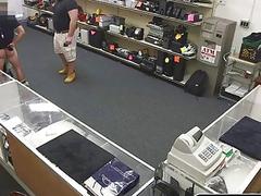 Thief doesn't want to get busted so he sucks cock and gets fucked