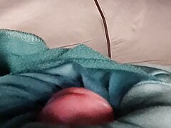 Close up cock head rising and pumping like in your mouth with final eruption of explosive cumshots in slow motion