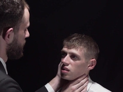 White slave twink gets fucked by dildos by his Mormon elder