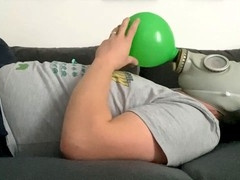 Middle-aged, solo, latex milking