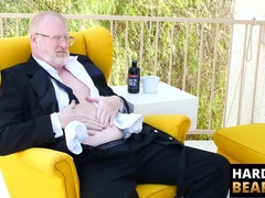 HardcoreBears.com - Mature bear Rusty McMann masturbates passionately solo intensely