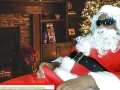 Best of the Holidays - Black Chubby Santa Nuts 3 Times While Talking Dirty, Groaning, and Moaning While Masturbating