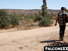 FalconsXXX.com - Cool dudes going for deep naked beating outside in a wild meeting
