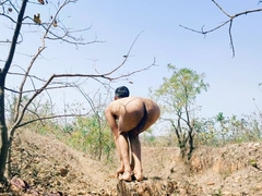 Wondrous tall lad Muslim bumder want giant bum