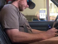 Horny Guy Bustin A Nut at the Bank ( Hands free Public Cum ) 6
