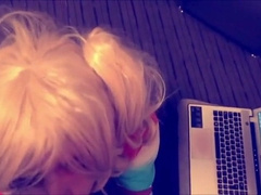 Suicide Squad Harley Quinn crossdresser suck and swallow 4