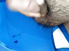 Blue Bra Cum 2