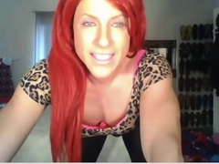 Hot crossdresser with nylons 9