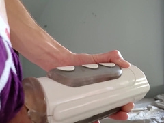 Roll-fuckin' my faux-cock and fleshlight