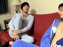 yam-sized lollipop twinks stroking on their long cut jizz-shotguns