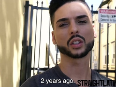 Stunning young Latino barebacked by a stranger for money