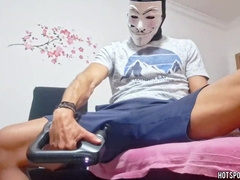 Nearly Caught Using My Acquaintance’s Fleshlight & Boner Vibe – Giant Pink cigar Gushes Inwards!