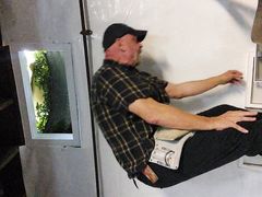 Basement window installation guy