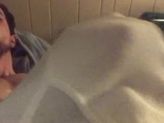 Uncircumcised Brother-In-Law Drains off in Cock-Squeezing Lingerie