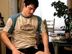 Nasty boy with a piss fetish playing around