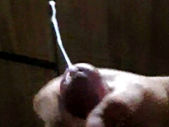 Pedro Pentel eats his own cum.