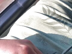 Wanking in a bus