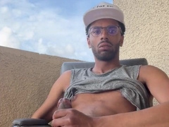 Balcony jerkoff two