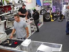 Young guy in need of cash has to give up his mouth and ass