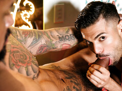 Hot Latino hunk sucking a BWC before taking it up the bum