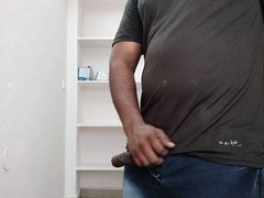 Cute college boy Kannan shows off his big meat and delivers a messy cum shot