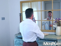 Hunk Andy Star bottoms to his boyfriends hot roommate Bruno Max