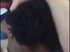 Black Fellow Gives Head to a Suspended White Man