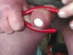 Foreskin + baby oil and a table tennis ball with pliers