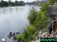 BoysHD.com - Two twink friends try out gay sex for the first time in a hot encounter