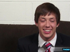 Brunette with brown hair gets her ass nailed and takes a hot load