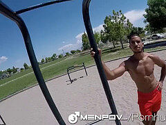 Menpoint of view POV pulverize with Mike Maverick and Jason Maddox