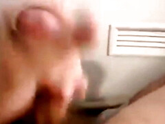 Moaning handjob