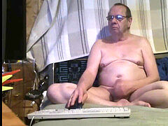 grandfather stroke on web cam